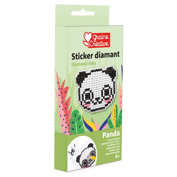 Diamond mosaic-kit med panda-sticker Diamond mosaic-kit med panda-sticker
