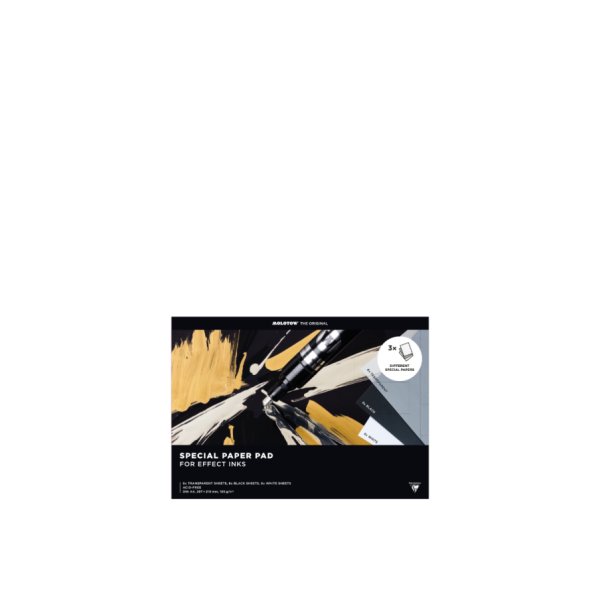 Effektpapper - Molotow - A6 set om 3 olika papper x2