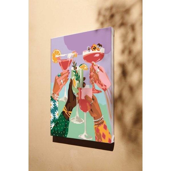 M�la efter nummer 30 x 40 cm - Cheers