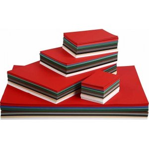 Julepap - blandede farver - A2, A3, A4, A5, A6 - 900 ark