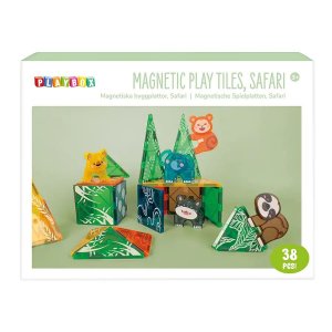Magnetiska brickor Safari - 38 delar Magnetiska brickor Safari - 38 delar