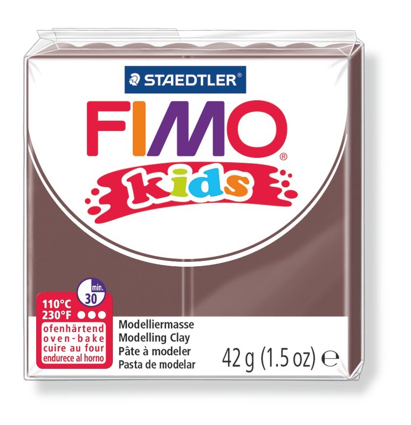 Modellervoks Fimo Kids 42 g - Brun - Fimolera, Modellere, Hobbyartikler til børn, Hobbymateriale, Håndværk