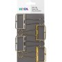 Kl�mma i metall, guld/silver, 4-pack stora