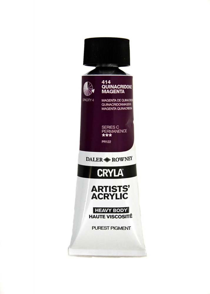 Akrylfärg Cryla 75ml - Quinacridone Magenta - Akrylfärger, Konstnärsfärger