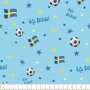 Mønstret jersey Cheer Sverige 150 cm - VM Mønstret jersey Cheer Sverige 150 cm - VM