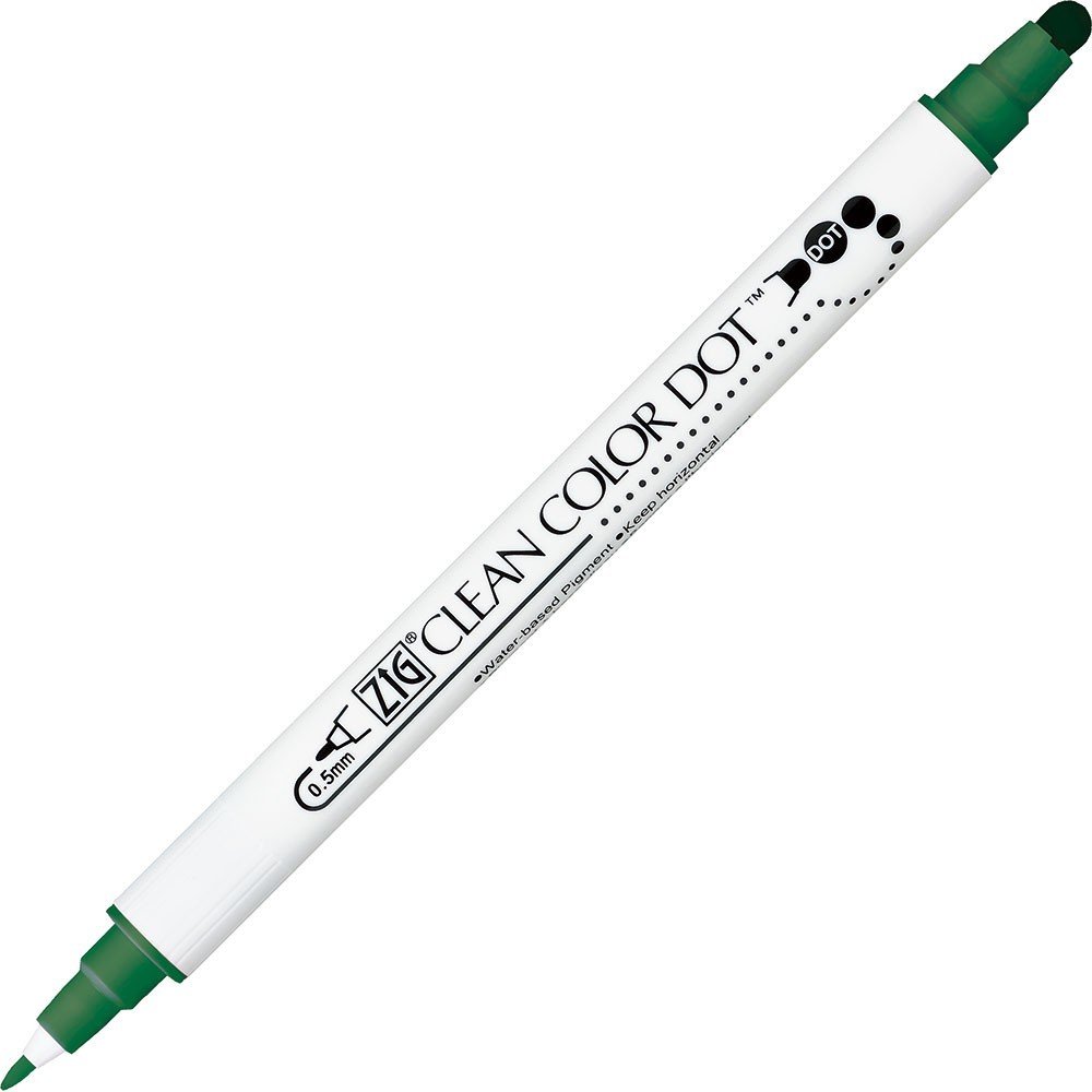 Pigmentpen ZIG Clean Color Dot - Grøn - Tuschpenne, Penne, Penne, kridt & tusch