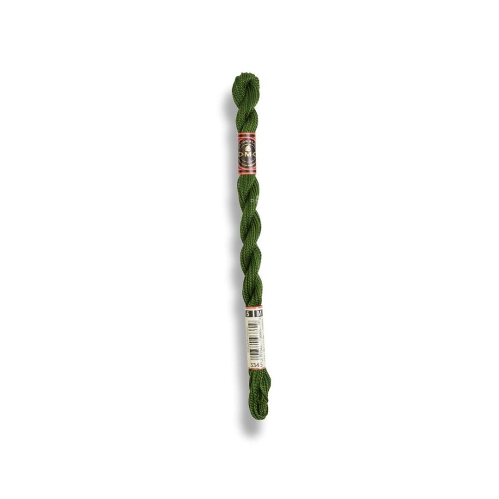 DMC Pearl Cotton art. 115/5, 3345 dark hunter green - Broderigarn, Garn, Sticka & virka