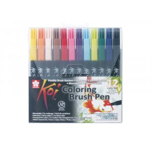Koi Color Penselpenna - 12 pennor