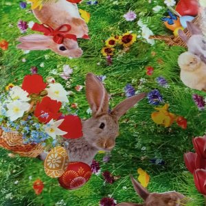 Vaxduk p�skmotiv 140 cm