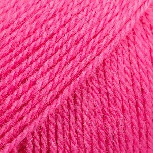 DROPS Flora Uni Colour garn 50g - Magenta (28)