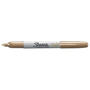 Fiberpenna Sharpie - Permanent Marker Fine - Metalliskt guld