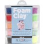 Foam Clay - mixade frger - glitter - 10 x 35 g