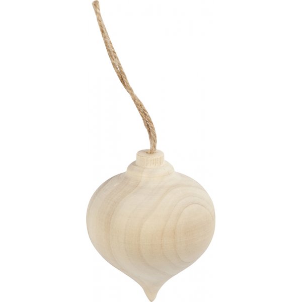 Droppe av trä - Ø5,5 cm Droppe av trä - Ø5,5 cm