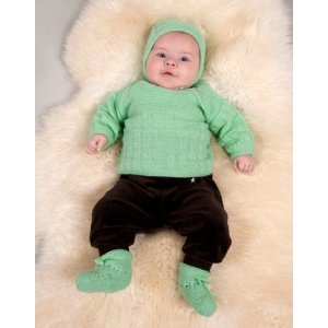 Strikkemnster - Genser, lue og sokker (babystrrelser)