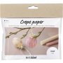 Mini DIY Kit Krppapper, ljusrosa, ljusgul, gg