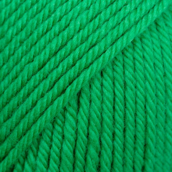 DROPS Daisy Uni Color garn 50g - Papegøjegrøn (25) - DROPS Daisy, Uldgarn, Garn, Strikke, hækle, knytte og væve