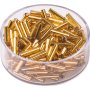 Glasp�rlor bohemiska rocaille 9 x 2 mm, guld
