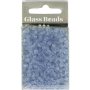 Rocaillepärlor 4 mm Matt Frozen Ljusblå 25 g Rocaillepärlor 4 mm Matt Frozen Ljusblå 25 g