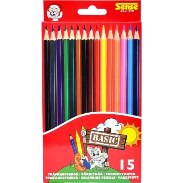 Fargeblyanter Basic Sense - 15 blyanter Fargeblyanter Basic Sense - 15 blyanter
