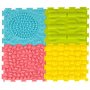 Sensorisk matta Montessori fotmassage 8 delar Pastell - Pusselmatta