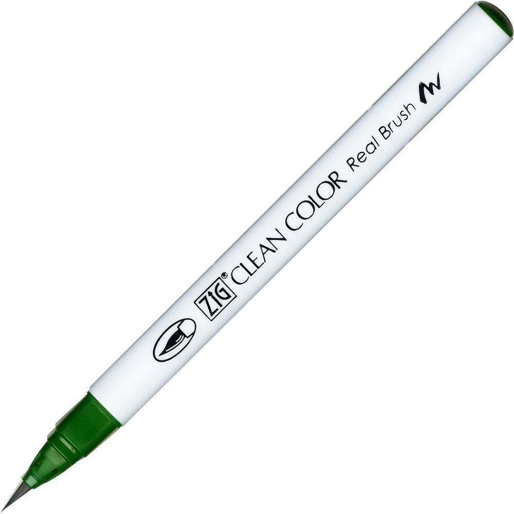 Penselpen ZIG Clean Color Real Brush - Green (040) - Penselpenne, Penne, Penne, kridt & tusch