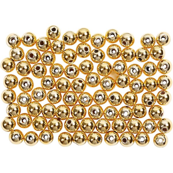 Vaxpärlor 4 mm Guld 150 st Vaxpärlor 4 mm Guld 150 st