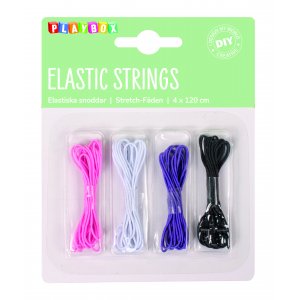 Elastiska snoddar 4 st 1 mm