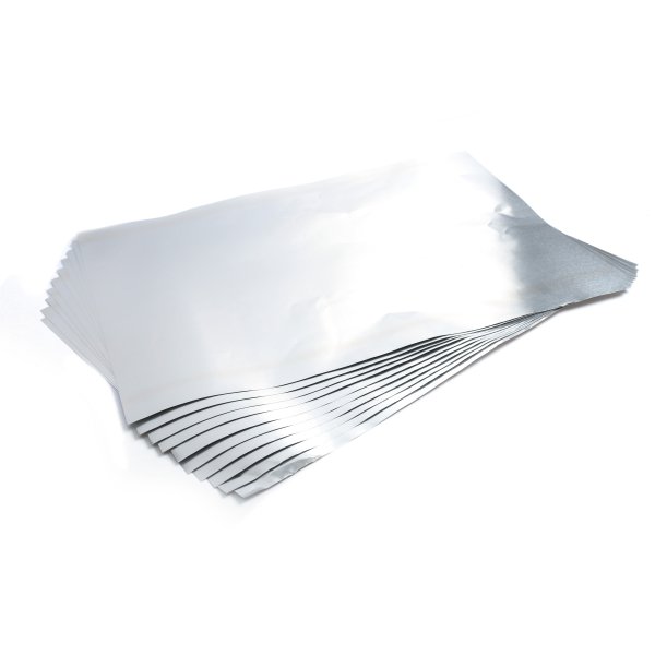 Metallark för embossing silver 40 x 30 cm - 10 st Metallark för embossing silver 40 x 30 cm - 10 st