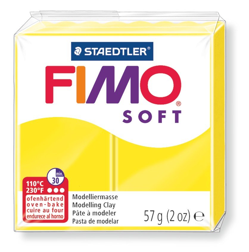 Modell Fimo Soft 57g - Sitrongul - Fimoleire, Modelleire, Håndverk for barn, Hobbymateriale, Håndverk