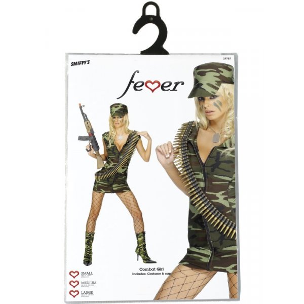 Het soldattjej maskeraddräkt - Medium Het soldattjej maskeraddräkt - Medium