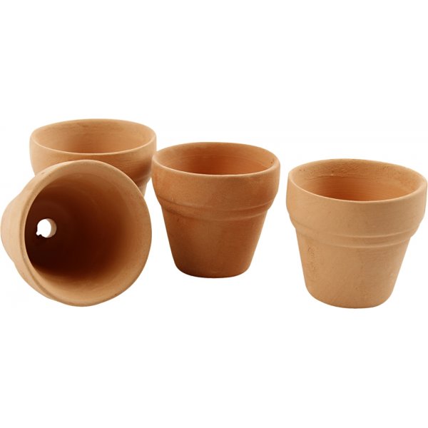 Terrakottapotter - Ø3,4 cm - 48 stk Terrakottapotter - Ø3,4 cm - 48 stk