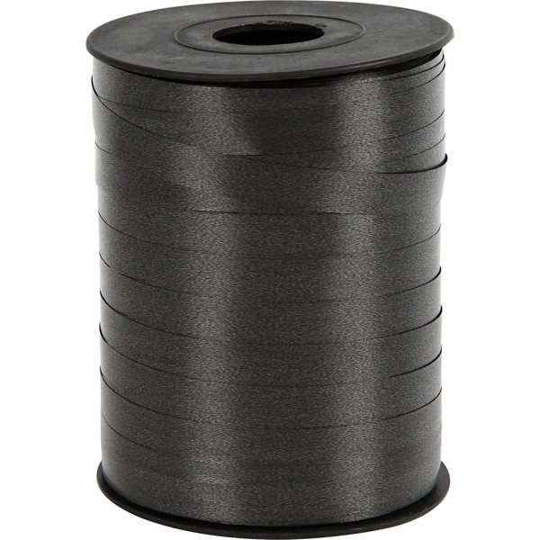Presentsnöre - svart - blank - 250 m Presentsnöre - svart - blank - 250 m