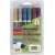 Deco Tekstil kuglepenne - 3 mm - glitterfarver - 6 stk