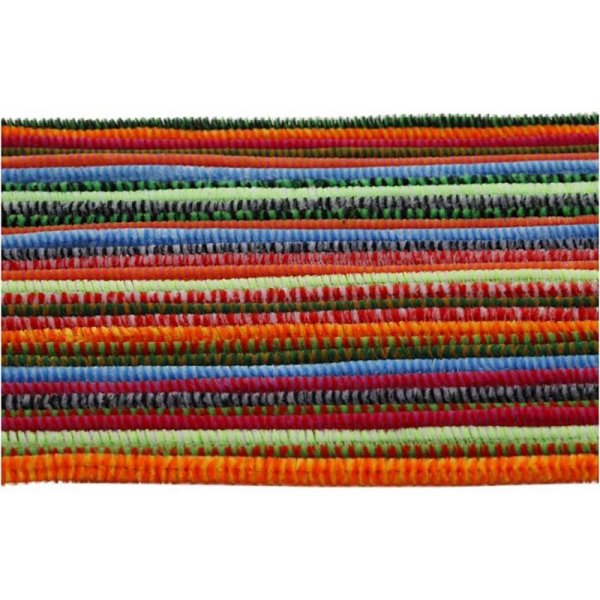 Piprensare - 6 mm - mixade färger - randiga - 30 st Piprensare - 6 mm - mixade färger - randiga - 30 st