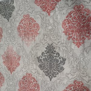 Vaxduk PVC r�d svar blommning 140 cm