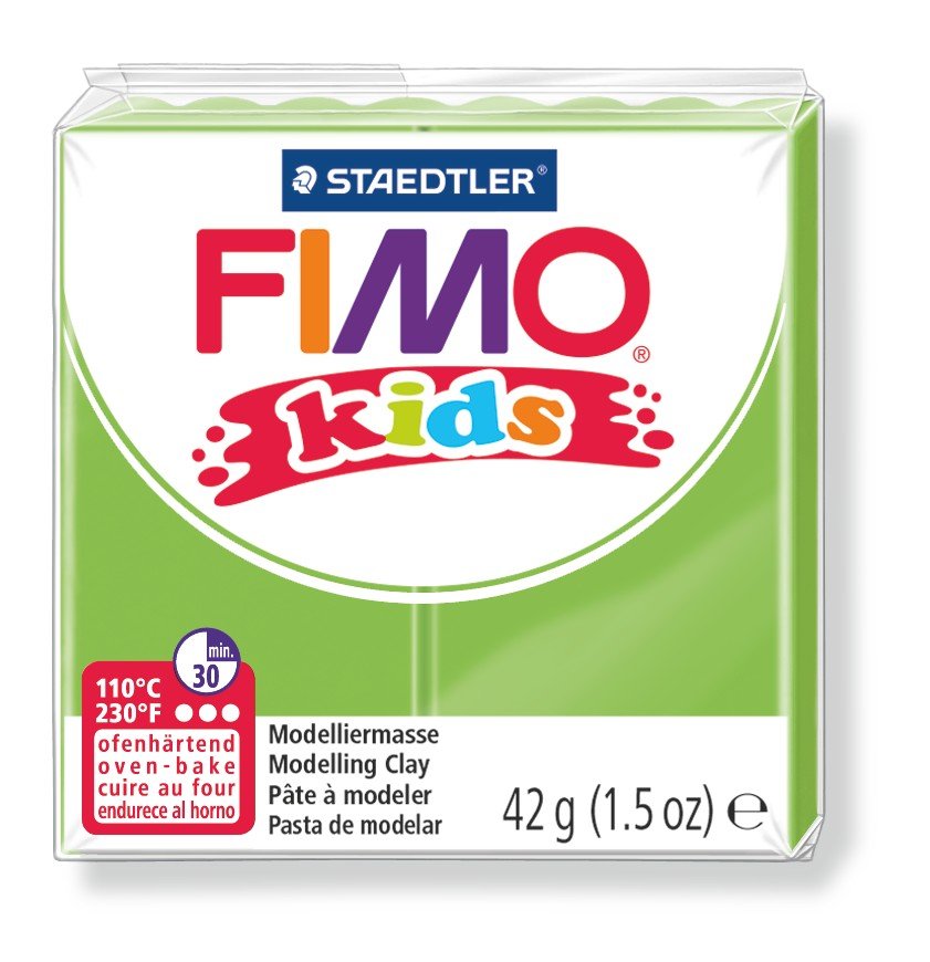 Modellervoks Fimo Kids 42 g - Lime - Fimolera, Modellere, Hobbyartikler til børn, Hobbymateriale, Håndværk