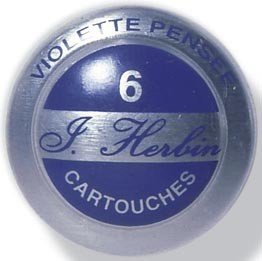 Blækrefill Herbin - Violette Pensée - Tusch & Blæk, Kunstnerfarver