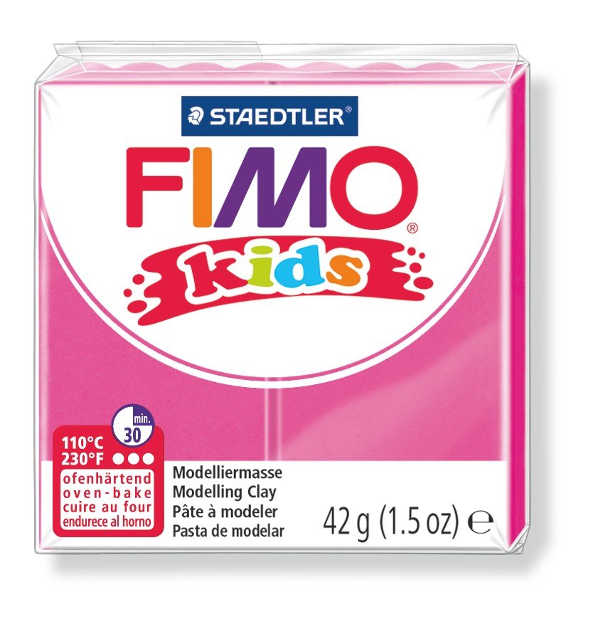 Modellervoks Fimo Kids 42 g - Lyserød - Fimolera, Modellere, Hobbyartikler til børn, Hobbymateriale, Håndværk