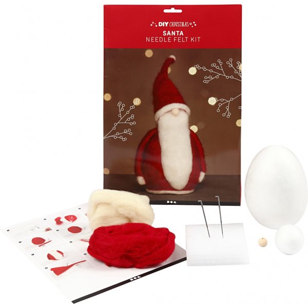 Pysselset - Nålfiltad Jultomte Pysselset - Nålfiltad Jultomte