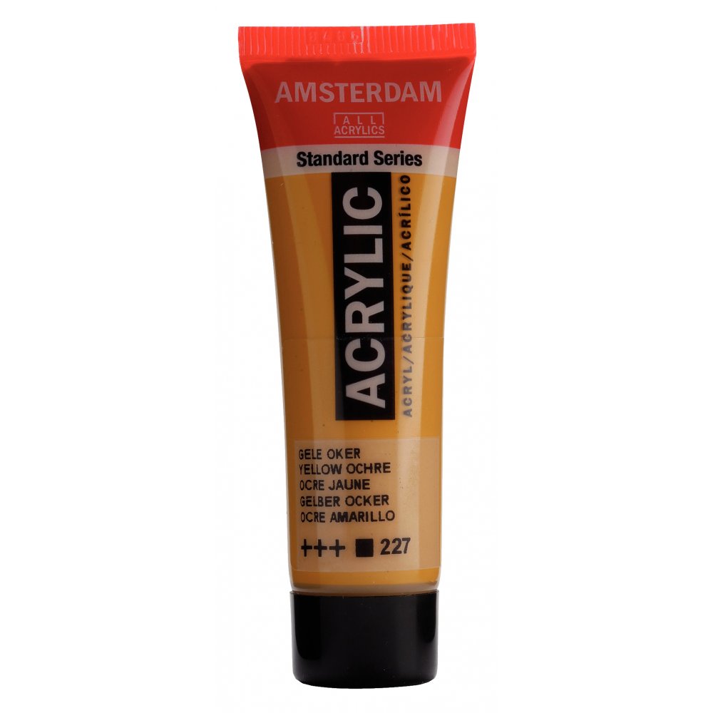 Akrylmaling Amsterdam 20 ml - Gul Okker - Akrylfarver, Kunstnerfarver