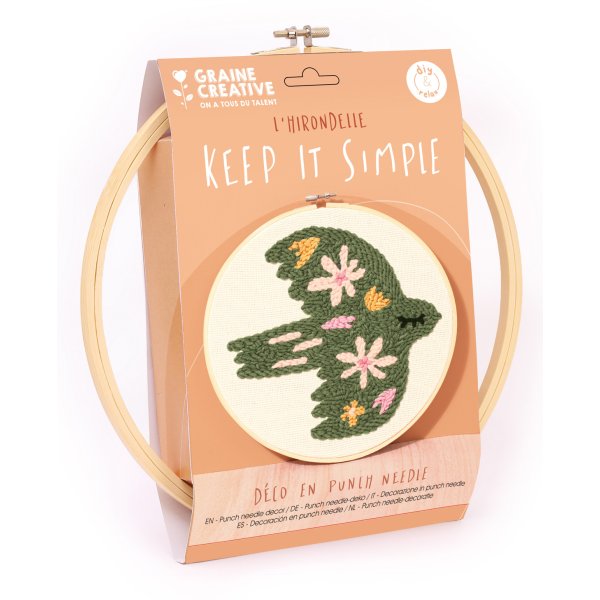 Punch needle-set f�gel