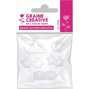 Silikonformar för smycken, 5-pack "Mystic" Silikonformar för smycken, 5-pack "Mystic"
