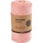 Makrame garn - rosa - 2 mm - 198 m