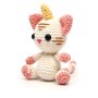 Virkningskit för amigurumi, enhörningskatt 15 cm Virkningskit för amigurumi, enhörningskatt 15 cm