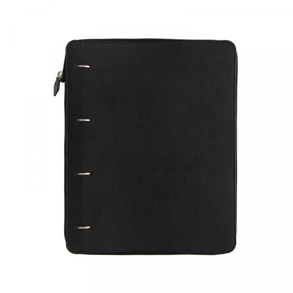 Systemkalender Filofax Clipbook Monochrom Zip - A4 - Svart