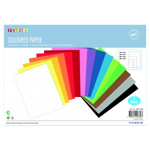 F�rgade papper, 100 gr, 195 ark