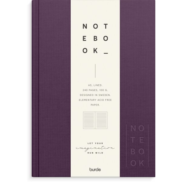 Notesbog tekstil blomme A5 linjeret Notesbog tekstil blomme A5 linjeret