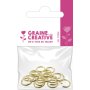 Ringar för smyckestillverkning, 20-pack, guldfärgade Ringar för smyckestillverkning, 20-pack, guldfärgade