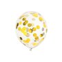 Konfettiballonger med cirklar 30 cm guld - 6-pack Konfettiballonger med cirklar 30 cm guld - 6-pack