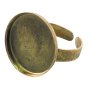 Rund ring 20 mm - gammaldags guld Rund ring 20 mm - gammaldags guld